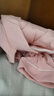 京东京造【10A抑菌】A类一等品50支纯棉睡衣女睡衣秋冬情侣家居服浅粉XL 实拍图
