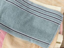 洁丽雅（grace） 4条装 毛巾纯棉洗脸巾四季成人男女吸水不掉毛面巾节日送礼毛巾 缎档条纹（随机色） 4条 80g 吸水纯棉 实拍图