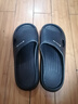 洁丽雅防臭拖鞋男士夏季2025新款居家室内浴室洗澡eva家用防滑凉拖鞋女 黑色 【无甲醛致癌物】 44-45 【适合43-44码】 实拍图