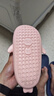 LATE TIME儿童棉拖鞋秋冬女童室内静音防水防滑棉拖鞋家居亲子宝宝鲨鱼棉鞋 粉色 内长19cm 【190】适合脚长约18cm 实拍图