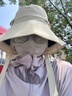 OhSunny防晒口罩夏女透气护眼角防紫外线防晒面罩男 SLF5M136WT 素影灰 M 实拍图