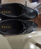 宜驰（EGCHI）皮鞋男士商务休闲正装英伦耐磨舒适通勤鞋子男 1618 黑色 45 实拍图