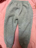 嘟嘟家女童加绒裤子冬装儿童冬季保暖长裤男童加厚休闲裤宝宝运动裤冬款 灰色 120 实拍图