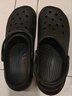 名创优品（MINISO）洞洞鞋男夏季外穿沙滩凉鞋防滑厚底踩屎感包头凉拖鞋黑色42-43 实拍图