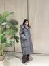 波司登（BOSIDENG）高充绒轻暖羽绒服女过膝长款90绒泡芙小富婆商场同款显瘦外套 格雷深灰8K04-升级色系 S 160/84A充绒量301g 体重约110-120斤（卡码拍小） 实拍图