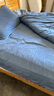 无印良品新疆长绒棉全棉四件套100%纯棉床单被套可水洗床笠款被罩床上用品 轻奢-勃艮第红+奶茶【适合裸睡】 1.5m 床笠款 四件套-被套200*230cm 实拍图