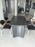 法莎蒂政府补贴霸道总裁意式岩板餐桌椅桌现代轻奢家用餐桌 维克深灰(哑光+全托底板)单桌+伊姆斯椅*4 140x80x75cm 实拍图