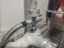 帝狼洁花洒分水器一进二出三通角阀淋浴转换开关水龙头分水阀一分二接头 全铜三通分水器4分+6分+6分 实拍图