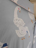嫚熙（EMXEE）孕妇睡衣产后哺乳春秋季款月子服棉质家居服套装 嫚熙大鹅（胸垫款-带哺乳口） M【适合90-115斤】 实拍图