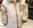 巴拉巴拉童装儿童羽绒服两件套男童女童宝宝冬装连帽外套 咖白色调00351 120 充绒量40g 实拍图