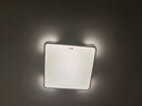 惠普精工吸顶灯led卧室现代简约餐厅中山灯具方50*50cm遥控三色 实拍图