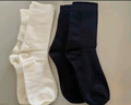 俞兆林6双白色堆堆袜子女士中筒袜棉7A抗菌春夏季松口运动袜月子长筒袜 实拍图