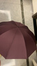 天堂伞强效拒水雨伞防风加固十骨大伞三折便携商务雨伞男女士 10骨黑胶大伞-暗玫红 实拍图