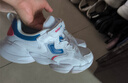 鸿星尔克（ERKE）童鞋男童中大童运动鞋儿童慢跑鞋63122120013正白/星际蓝38 实拍图