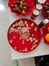 阿宝丽结婚喜糖盘客厅红色酒敬茶盘婚礼喜庆果盘子婚庆用品婚宴圆形托盘 实拍图