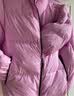 巴拉巴拉童装儿童羽绒服女童男童面包服外套宝宝冬装三防亲子装潮 玫红60118-白鸭绒 150 cm 充绒量116g 实拍图