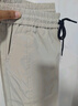 Homlean美式户外工装裤男春夏季宽松阔腿机能直筒防水长裤子HT02浅灰2XL 实拍图