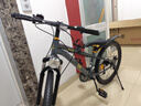 361°儿童自行车中大童青少年男女孩7-17岁碟刹减震学生脚踏越野山地车 【高级灰】 7级变速/碟刹辐条轮 24寸【身高150-170cm】约12-17岁 实拍图