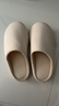 洁丽雅静音拖鞋女秋冬季2025新款室内居家用软底防滑日式无声地板拖鞋男 奶咖色（推荐款） 40-41 【适合39-40码】 实拍图