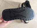 鹿季韩版厚底德训鞋女2025年夏季新款时尚百搭条纹运动休闲学生小白鞋 黑色 36 实拍图