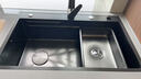 日丰304不锈钢纳米水槽大单槽厨房洗菜盆左侧下水洗碗手工菜池台下盆 75*46丨精铜抽拉龙头丨左排水+米粒纹 送配件 实拍图
