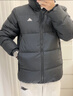 adidas 保暖鸭绒连帽羽绒服男女同款阿迪达斯官方轻运动 黑色   S 实拍图