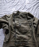 马登工装 法式瑞典机车夹克男阿美咔叽不对称设计纯棉珠帆布猎装外套 绿色 XL 实拍图