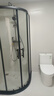 蓝顶鹤弧扇形淋浴房玻璃隔断门不锈铝银色淋浴间扇形浴室沐浴房干湿分离 雅黑100*100玻璃6mm【含石基】 实拍图