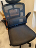 南皇电脑椅子人体工学椅护腰久坐办公室职员会议写字椅靠背升降转座椅 分离升降黑-收纳扶手-4级气杆-4D头枕 120-155度(含) 可旋转可升降扶手 -双背升降腰托 实拍图