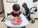 乐扣乐扣宝宝餐盘吸盘一体婴儿分格辅食盘1岁以上儿童餐具学吃饭硅胶餐盘 实拍图