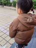 婧麒（JOYNCLEON）儿童棉服男女童装棉衣外套上衣秋冬装小宝宝棉袄婴儿衣服 深咖色（小熊款） 110 cm 实拍图