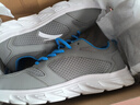 安踏男鞋运动鞋男秋冬季男士软底网面透气跑步鞋休闲鞋皮面防水鞋子男 (网面透气)中灰/魅力蓝 44 （10码） 实拍图