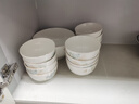 高颜值家用银杏时光米饭碗大面碗陶瓷餐具家用新骨瓷陶瓷碗 银杏时光 8英寸6个盘 实拍图
