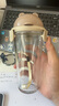 Glasslock玻璃杯卡通杯子大容量高颜值便携饮料咖啡凉水杯男女冷萃杯450ml 实拍图