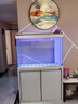 森森（SUNSUN）大型鱼缸底过滤水族箱客厅家用落地玻璃生态金鱼缸 超白款升级底滤 1米长35cm宽（黑白可选） 实拍图