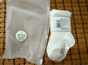 全棉时代儿童袜子婴儿棉袜宝宝新生儿地板袜男女童中长筒袜春夏秋冬 3双装 【中筒】白色+白色+白色 3双 6-12月 （9.5cm） 实拍图