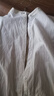 暖乔（Nuanqiao）全棉衬衫女长袖纯棉春秋立领风文艺百搭宽松打底衬衣女通勤上衣 白色 S（90-105斤） 实拍图