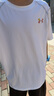 安德玛（Under Armour）男童运动速干运动衫休闲短袖T恤训练服243120537 白色 150cm 实拍图