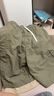 Wassup Sohot短裤男夏季冰丝凉感工装裤男潮流休闲五分裤 军绿色 3XL 实拍图