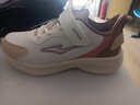 鸿星尔克（ERKE）童鞋男女童密网跑鞋新品大小童运动鞋【鸣鸥】微晶白/桦木色36 实拍图