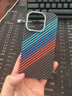 梵皓伊 磁吸碳纤凯夫拉纹理适用新款苹果15promax手机壳iPhone14pro亲肤感超薄防摔套17pro/16轻奢高级感 凯夫拉纹【宝马三色】内置磁吸+磨砂碳纤维防指纹 iPhone15Pro 实拍图