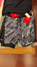 李宁（LI-NING）泳裤男士防尴尬二合一泡温泉泳裤泳衣套装游泳装备0203黑灰XL 实拍图