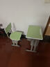 晶霄儿童学习桌椅套装作业课桌子小孩书桌写字桌学校小学生家用可升降 【校园pro款】双柱课桌+椅太子绿 实拍图