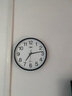 康巴丝（Compas）挂钟客厅2025款简约办公日历钟表石英钟表挂墙时钟 2941黑白直径30cm 实拍图