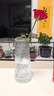 吕姆克花瓶玻璃花瓶摆件工艺品插花仿真干花富贵竹水养花瓶中号透明5043 实拍图