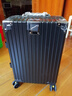 狄斯顿保罗  铝框行李箱男女新款拉杆箱万向轮拉杆箱大容量旅行箱登机密码箱 商务黑-加厚合金框【箱体可坐人】 20英寸 实拍图