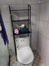 梵俪琳卫生间浴室置物架落地壁挂厕所洗手间马桶上方洗衣机免打孔收纳架 马桶架【3层黑色】 实拍图