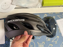 洛克兄弟（ROCKBROS） 骑行头盔带风镜一体男女山地车公路车安全帽眼镜骑行装备 透气款-钛色（灰色镜片+帽檐） L码（58-62cm） 实拍图