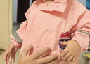 牧萌儿童雨衣男女童小学生带书包位中大童上学卡通雨披 马卡龙粉 L 实拍图
