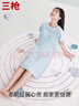 三枪【100%水柔棉】纯棉印花甜美睡裙女圆领宽松遮肉吸汗透气女家居裙 实拍图